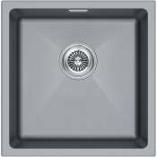 Мойка для кухни Paulmark Lumi UNI LU45-GRM 45.5x46 серый металлик