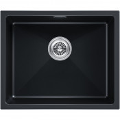 Мойка для кухни Paulmark Lumi UNI LU55-BLM 55.5x46 черный металлик