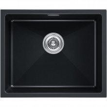 Мойка для кухни Paulmark Lumi UNI LU55-BLM 55.5x46 черный металлик