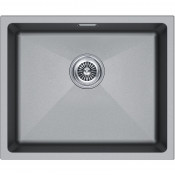 Мойка для кухни Paulmark Lumi UNI LU55-GRM 55.5x46 серый металлик