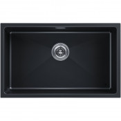 Мойка для кухни Paulmark Lumi UNI LU74-BLM 74x46 черный металлик