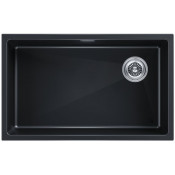 Мойка для кухни Paulmark Lumi UNI-SKEW LU74SK-BLM 74x44 черный металлик