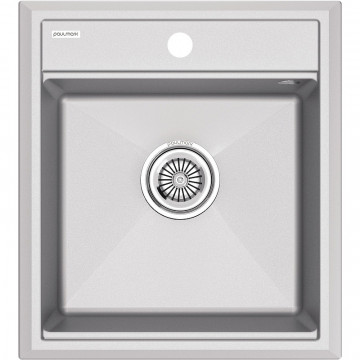 Мойка для кухни Paulmark StepIA PM114651-GRM 46x51 серый металлик