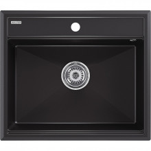Мойка для кухни Paulmark StepIA PM115951-BLM 59x51 черный металлик
