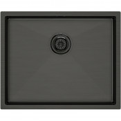 Мойка для кухни Paulmark Next PM215444-GM 54x44 вороненая сталь