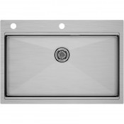 Мойка для кухни Paulmark Vast-Pro PM707551-BS 75x51 брашированная сталь