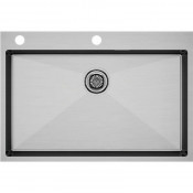 Мойка для кухни Paulmark Vast-Edge PM777551-BS 75x51 брашированная сталь