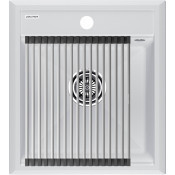 Мойка для кухни Paulmark StepIA PM114651-WH 46x51 c ролл-матом R375-BS белый