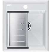 Мойка для кухни Paulmark StepIA PM114651-WH 46x51 с коландером A375-BS белый