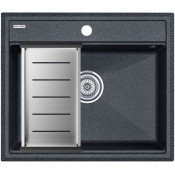 Мойка для кухни Paulmark StepIA PM115951-DG 59x51 с коландером A375-BS графит