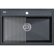 Мойка для кухни Paulmark StepIA PM117551-DG 75x51 с ролл-матом R375-BS графит