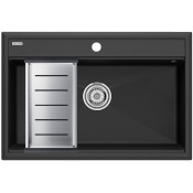 Мойка для кухни Paulmark StepIA PM117551-AN 75x51 с коландером A375-BS антрацит