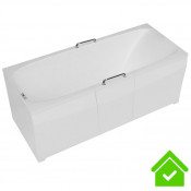 Ванна для инвалидов и пожилых с дверцей лежачая с дверцей 1400х700х660 мм СЛИВ СЛЕВА 