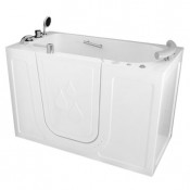 Ванна для инвалидов и пожилых с дверцей с сиденьем 1480х750х980 мм с хромотерапией 