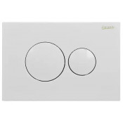 Кнопка смыва Loranto механическая, двойная, белый глянец 7310