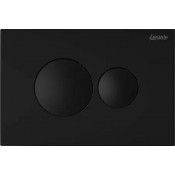 Кнопка смыва Loranto механическая, двойная, черный матовый 7313