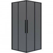 Душевой уголок Niagara Nova NG-2824-34BLACK 100х100х195 профиль черный матовый/стекло тонированное