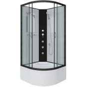 Душевая кабина Niagara Classic NG-6709-14BKG 100х100 черный/прозрачное