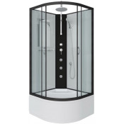 Душевая кабина Niagara Classic NG-6709-14BKTG 100х100 черный/прозрачное