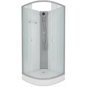 Душевая кабина Niagara Eco E90/13/MT/BK 90х90 белый/матовое