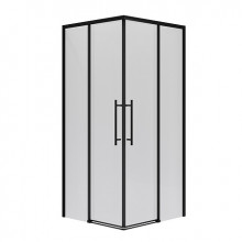 Душевой уголок Niagara Nova NG-6828-34BLACK 80х80х195 профиль черный матовый/стекло прозрачное