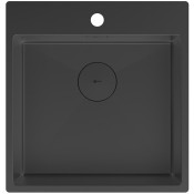 Мойка для кухни Lemark Janga 9932108 51x49 черный матовый