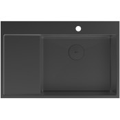 Мойка для кухни Lemark Kezadra 9932156 78x51 P черный матовый