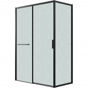 Душевой уголок Grossman Style 120.K33.05.1270.21.02 120x70 черный матовый/шиншилла