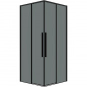 Душевой уголок Grossman Galaxy 300.K33.01.8070.21.10 80x70 черный матовый/тонированное