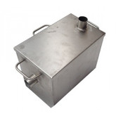Гипсоотстойник из нержавеющей стали с крышкой на 35 литров 400х250х350; 1.5мм 