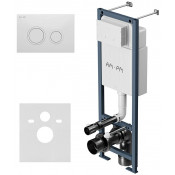 Инсталляция для подвесного унитаза AM.PM ErgoFit I012711.0101 с клавишей ErgoFit L белый глянцевый