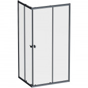 Душевой уголок AM.PM Sunny W87G-403-10080-BT 100x80 черный матовый/прозрачное