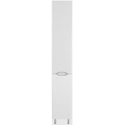 Шкаф-колонна Style Line Марелла 30 L Люкс Plus СС-00002445 с корзиной белый матовый