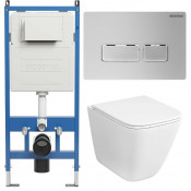 Унитаз с инсталляцией Grossman 97.4479SQC.03.110 с клавишей смыва
