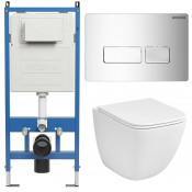 Унитаз с инсталляцией Grossman 97.4497SQC.03.100 с клавишей смыва