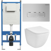 Унитаз с инсталляцией Grossman 97.4497SQC.03.110 с клавишей смыва