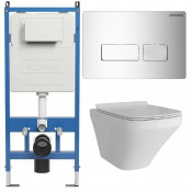 Унитаз с инсталляцией Grossman 97.4440S.03.100 с клавишей смыва