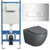 Унитаз с инсталляцией Grossman 97.4411GMS.03.100 с клавишей смыва