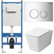 Унитаз с инсталляцией Grossman 97.4414S.01.100 с клавишей смыва