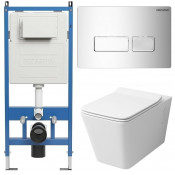 Унитаз с инсталляцией Grossman 97.4414S.03.100 с клавишей смыва