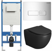 Унитаз с инсталляцией Grossman 97.4411BMS.03.100 с клавишей смыва