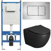 Унитаз с инсталляцией Grossman 97.4411BMS.04.12M с клавишей смыва