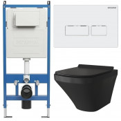 Унитаз с инсталляцией Grossman 97.4440BMS.03.000 с белой клавишей смыва