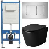 Унитаз с инсталляцией Grossman 97.4478BMS.04.12M с клавишей смыва