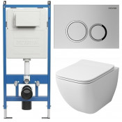 Унитаз с инсталляцией Grossman 97.4447S.01.110 с клавишей смыва