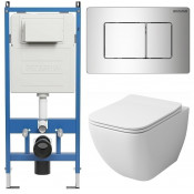 Унитаз с инсталляцией Grossman 97.4447S.04.10M с клавишей смыва