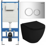 Унитаз с инсталляцией Grossman 97.4455BMSQ.01.100 с клавишей смыва