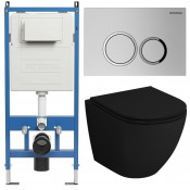 Унитаз с инсталляцией Grossman 97.4455BMSQ.01.110 с клавишей смыва