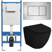 Унитаз с инсталляцией Grossman 97.4455BMSQ.04.12M с клавишей смыва