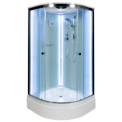 Душевая кабина DTO D D278SLED 80x80 хром/рифленое